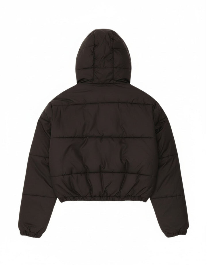 Giacca imbottita con cappuccio corta oversize da donna Ellesse UK 6 XS poliestere nero