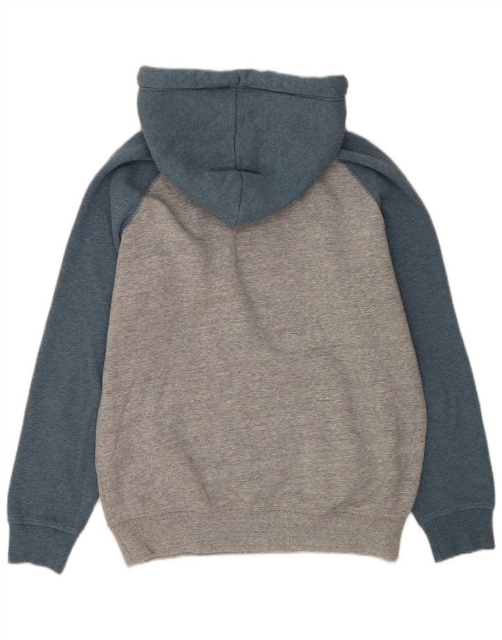 Felpa con cappuccio da uomo Superdry Large in cotone color block grigio