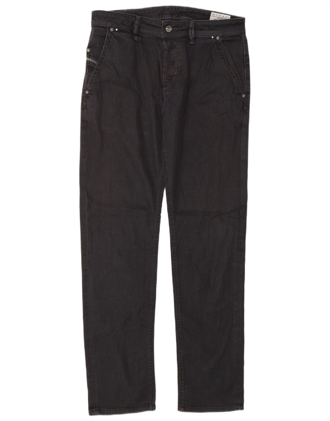 Jeans dritti elasticizzati da uomo Diesel Bhetto W33 L34 cotone nero