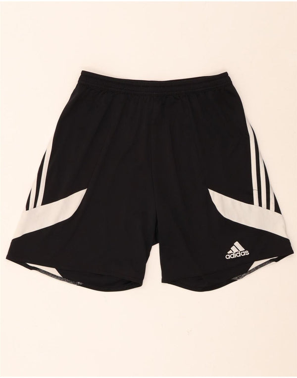 Pantaloncini sportivi Adidas Climalite da uomo, poliestere color block medio nero