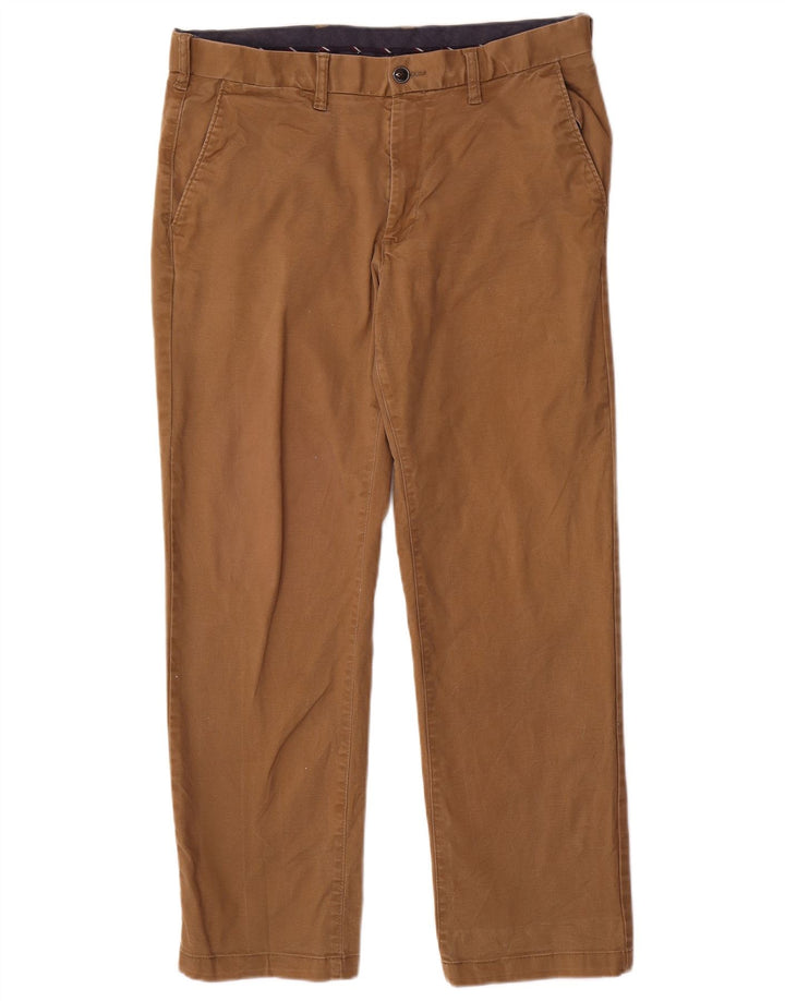 Pantaloni chino vestibilità regolare Marks & Spencer da uomo Heritage W34 L29 Beige