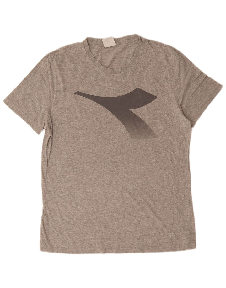T-shirt grafica da uomo Diadora Top Large Grigia
