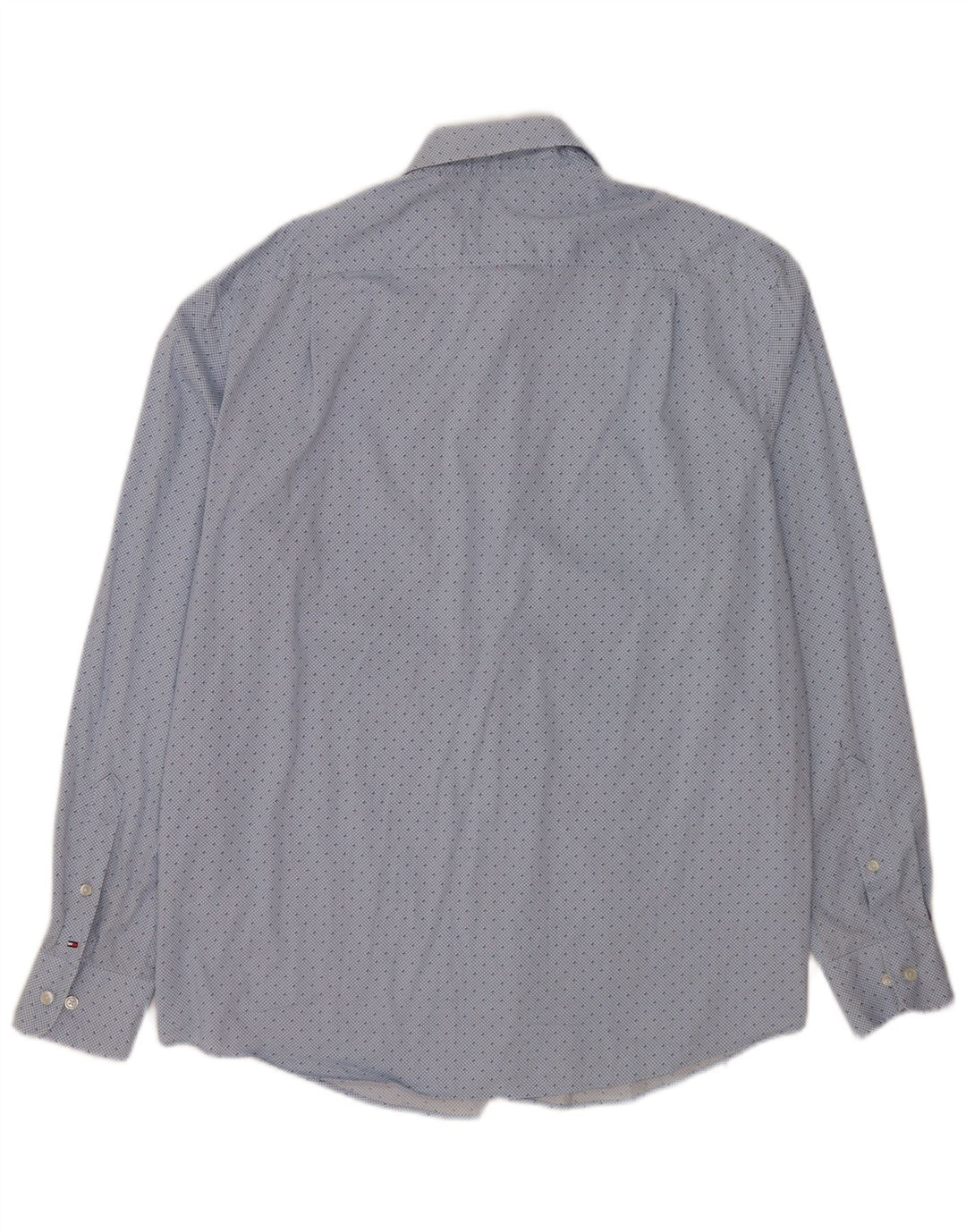 Camicia da uomo vestibilità regolare Tommy Hilfiger taglia 16 1/2 grande cotone a quadri blu