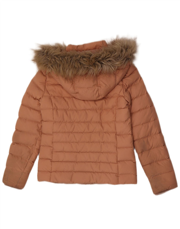 Giacca imbottita con cappuccio da donna Tommy Hilfiger UK 10 Small Rosa Poliestere