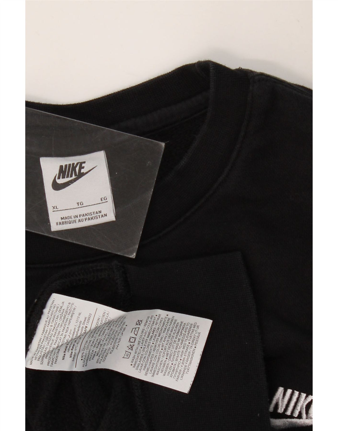 Felpa da uomo NIKE maglione XL in cotone nero