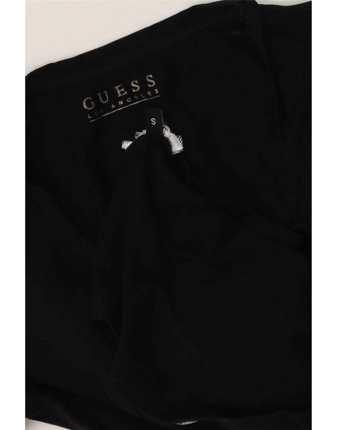 Guess T-shirt grafica da donna Top UK 10 Small Nera