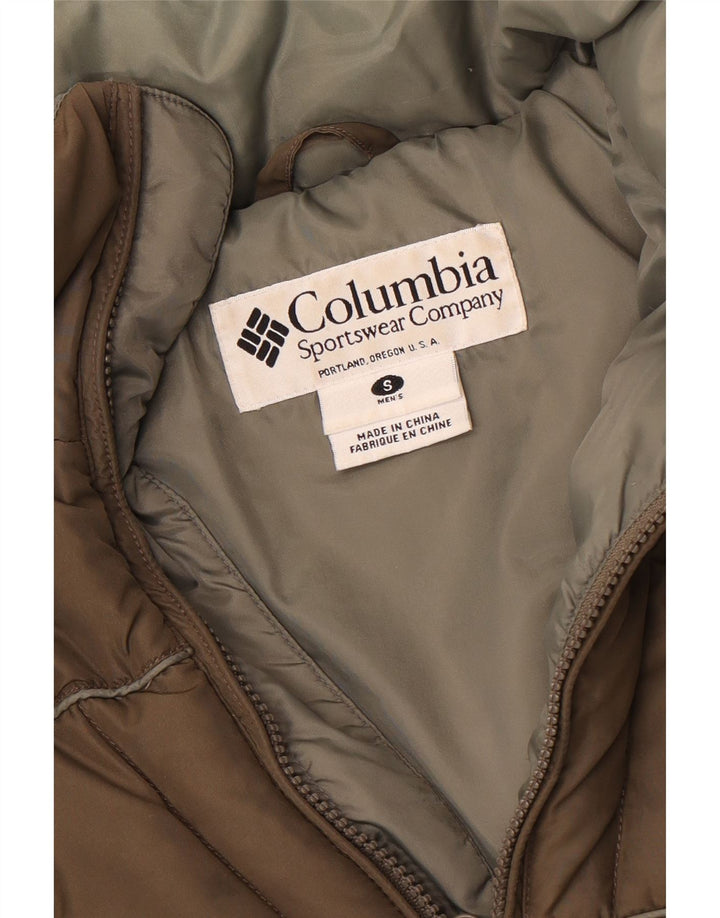 Giacca imbottita Columbia da uomo vestibilità ampia UK 36 Small Khaki