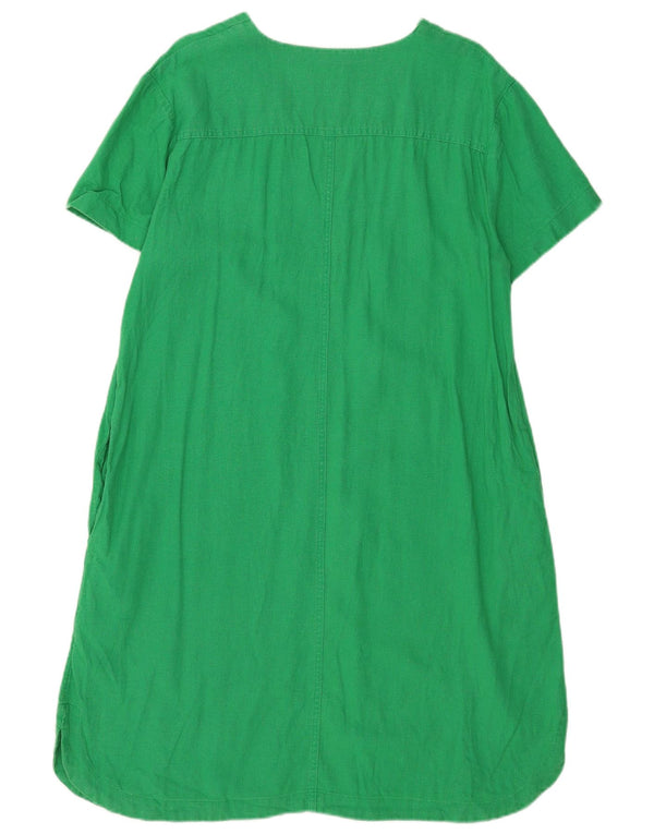 Abito da tenda da donna Marks & Spencer UK 16 Lino verde grande
