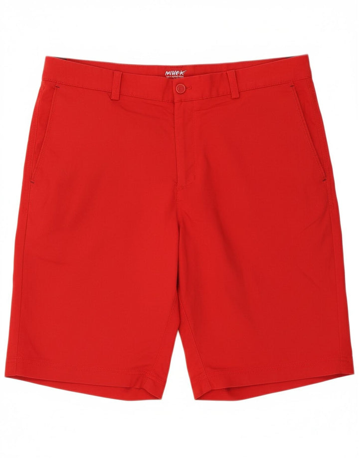 NIKE Mens Dri Fit Chino Shorts W36 Large Red Cotton