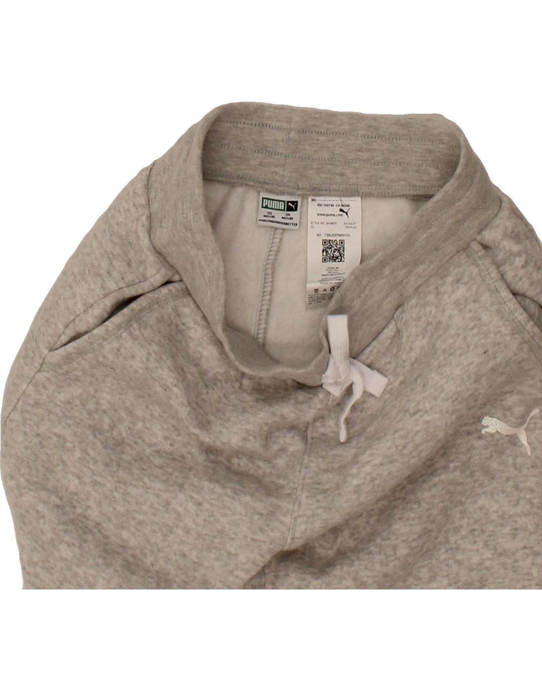PUMA Boys Tracksuit Trousers Joggers 7-8 Years Medium Grey Cotton Vintage Puma and Second-Hand Puma from Messina Hembry 