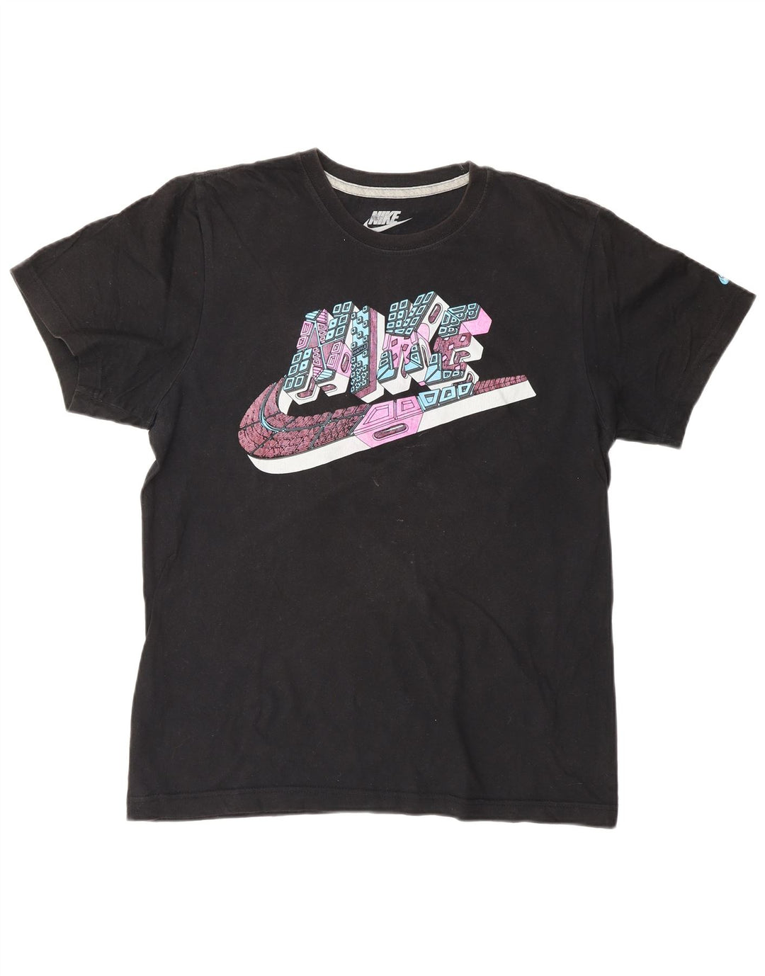 T-shirt grafica da uomo con vestibilità regolare NIKE, piccola, nera