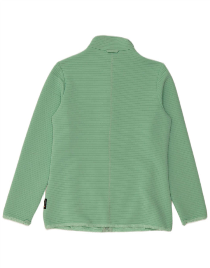 JACK WOLFSKIN Giacca da tuta da donna UK 10 Small Verde Poliestere