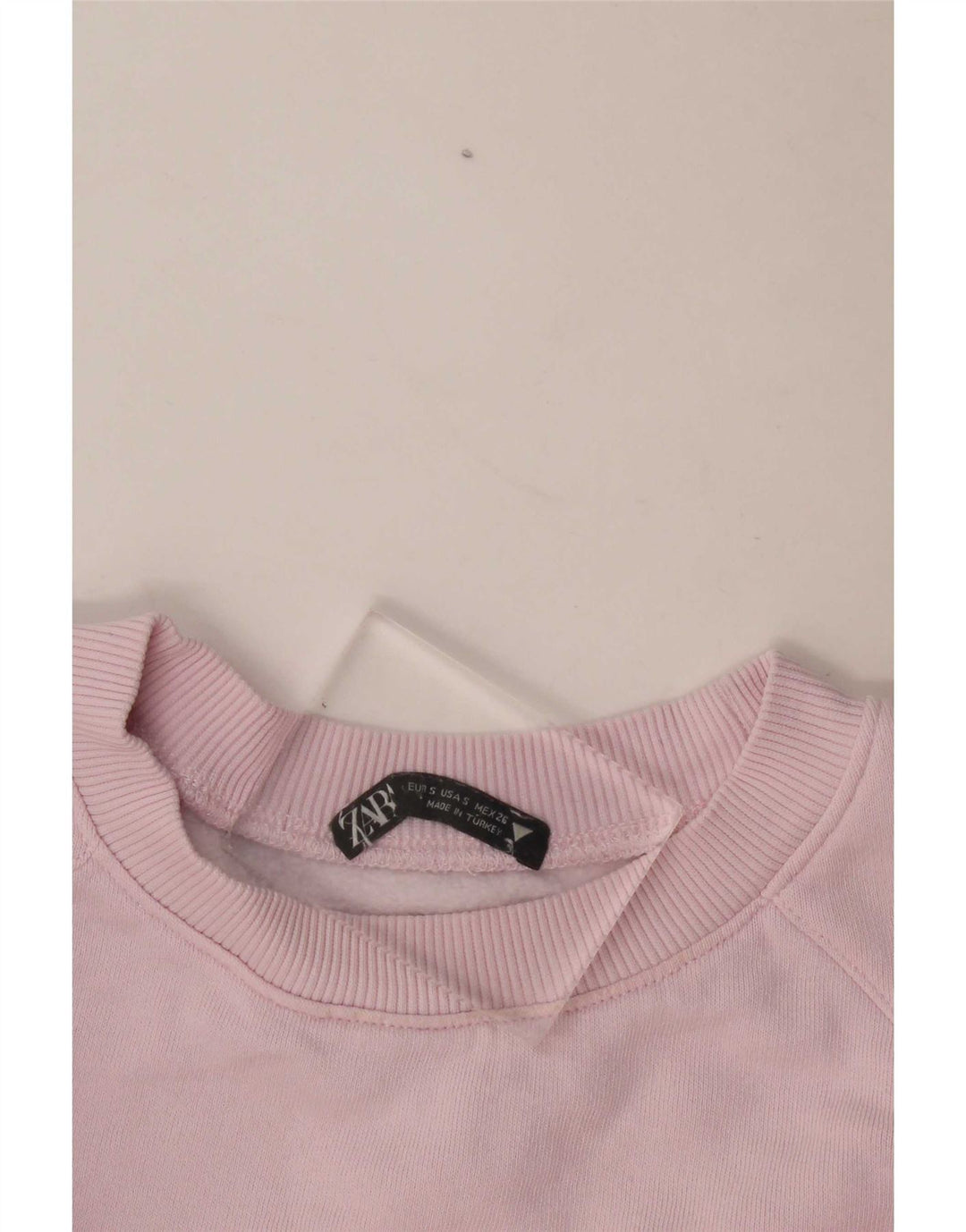 Felpa corta oversize da donna Zara UK 10 piccola rosa