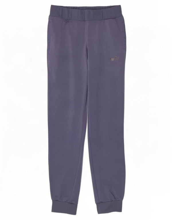 Pantaloni da tuta da donna Puma Joggers UK 12 Poliestere blu medio
