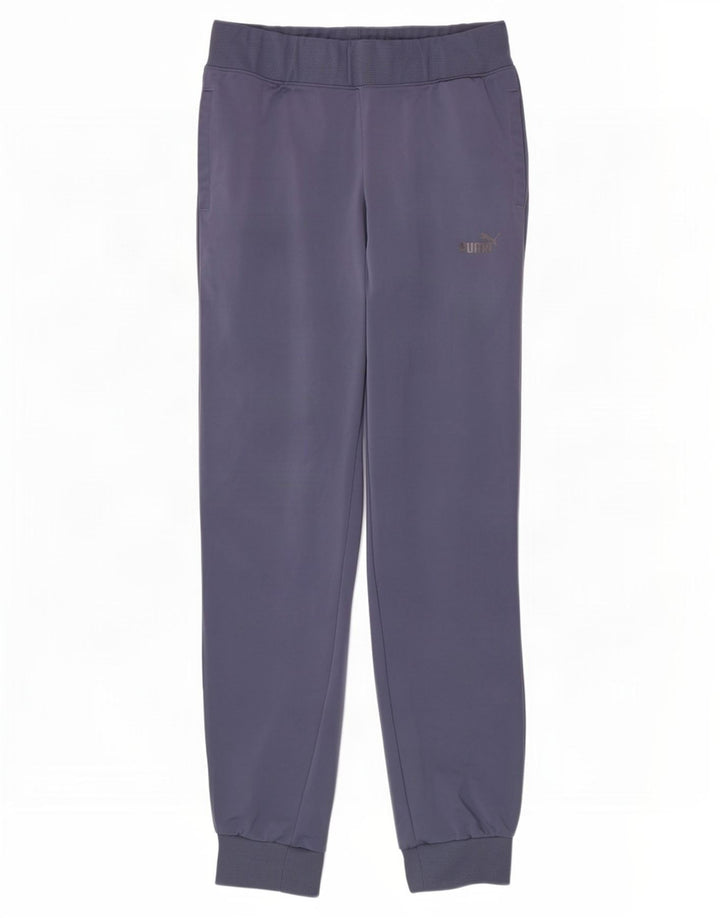 Pantaloni da tuta da donna Puma Joggers UK 12 Poliestere blu medio