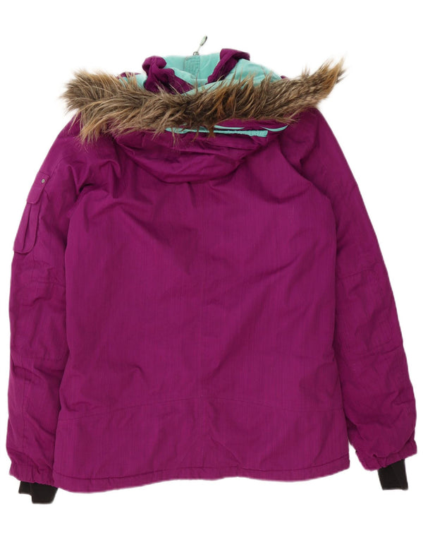 Giacca a vento con cappuccio da donna The North Face UK 10 Small Viola