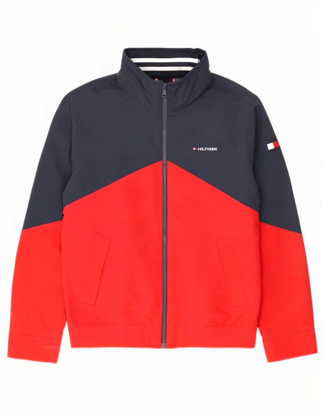 Bomber con cappuccio da uomo Tommy Hilfiger UK 38 Medium Navy Blue Colourblock