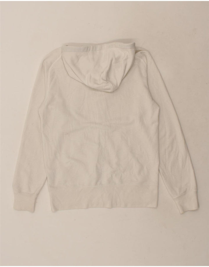 CHAMPION Mens Graphic Zip Hoodie Sweater Small White Cotton Vintage Champion and Second-Hand Champion from Messina Hembry 