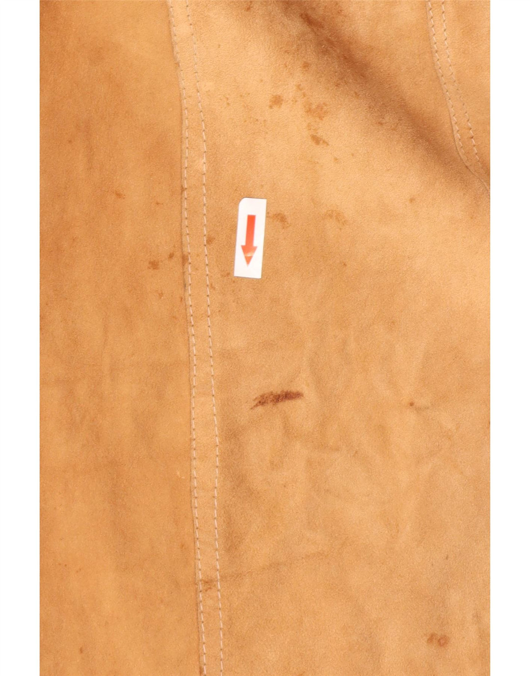 Soprabito in pelle scamosciata da donna Carnaby Street UK 10 piccolo Beige