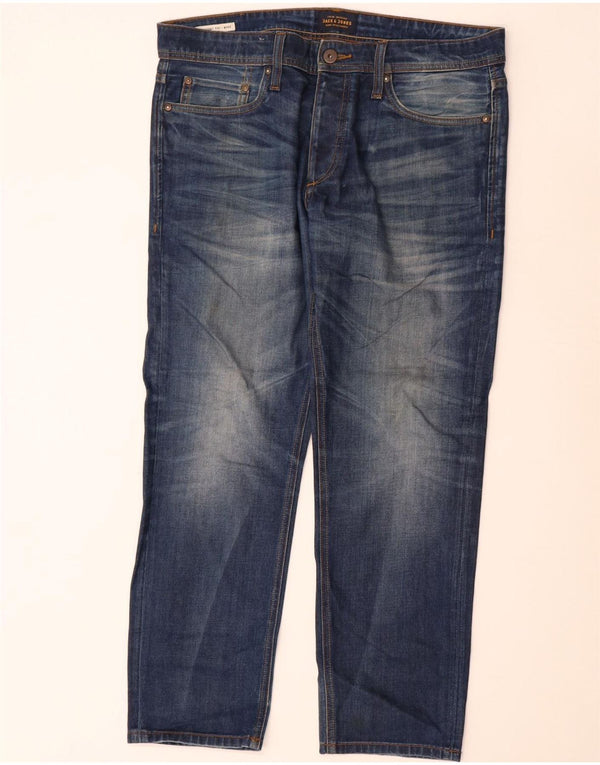 Jeans dritti Mike da uomo Jack & Jones W34 L30 cotone blu