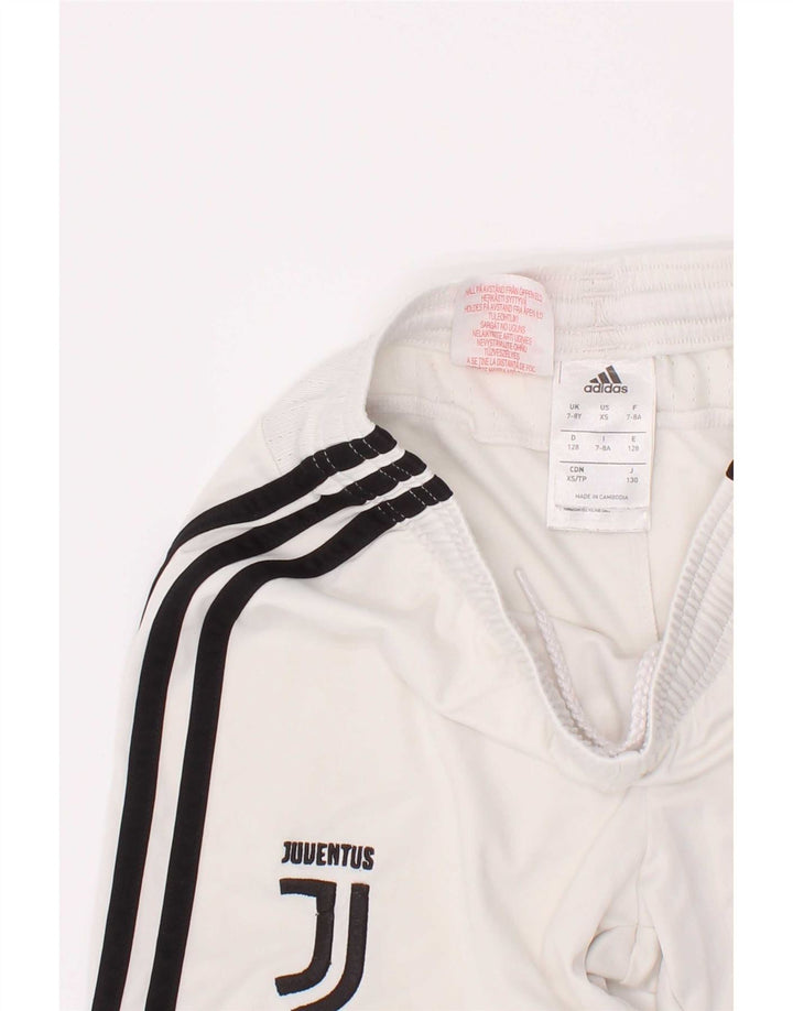 Pantaloncini sportivi Adidas Juventus Graphic Sport da ragazzo 7-8 anni in poliestere bianco