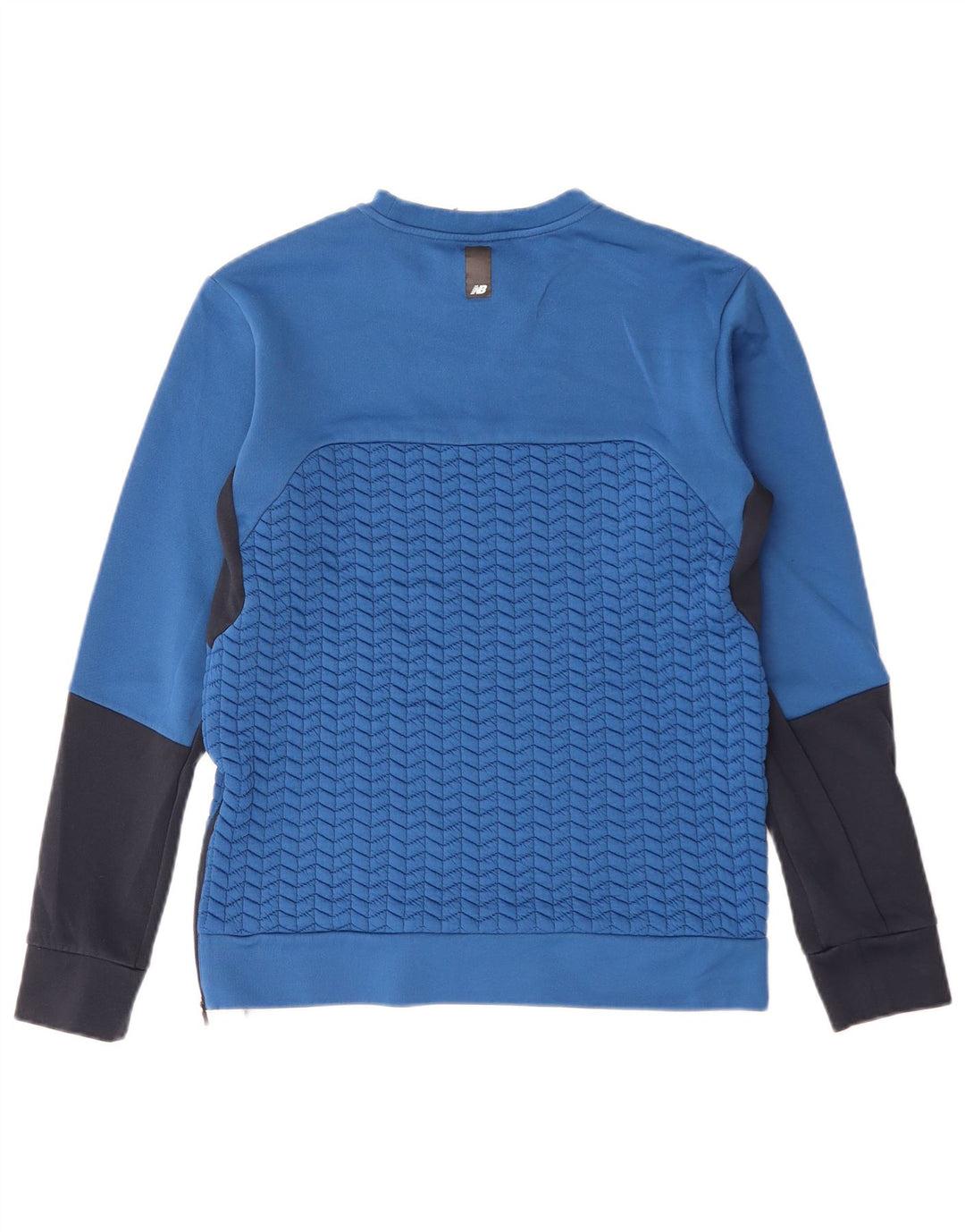 NEW BALANCE Felpa da uomo Maglione piccolo poliestere color block blu