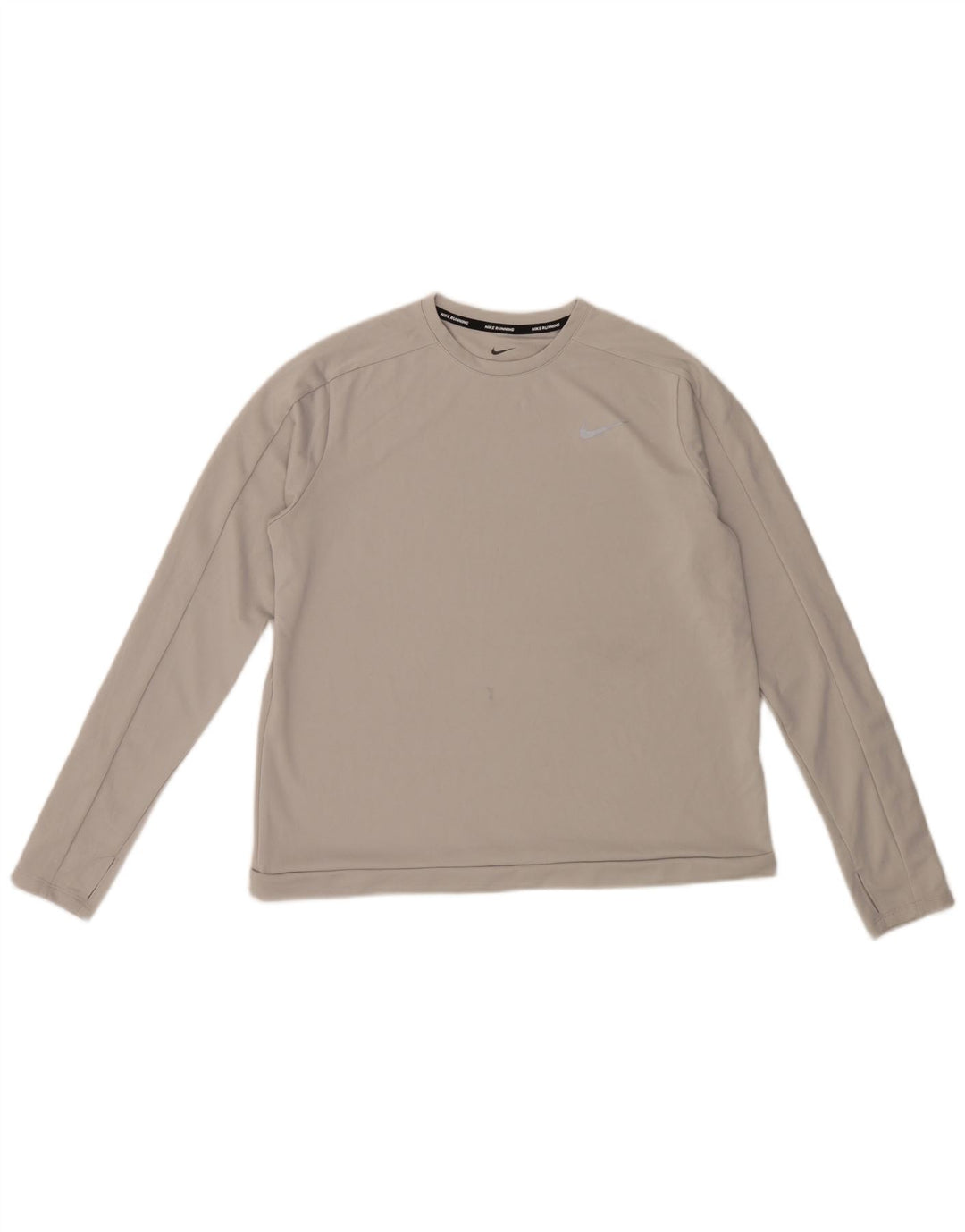 Top Nike da donna a maniche lunghe UK 16 grande grigio