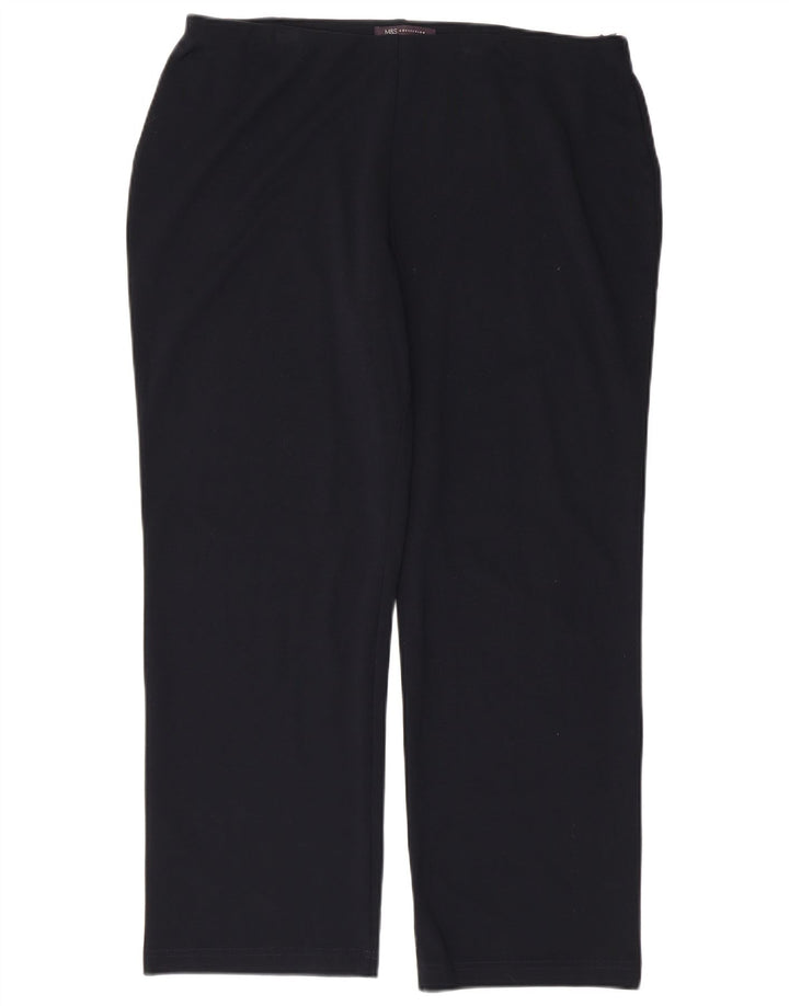 Pantaloni da tuta da donna Marks & Spencer UK 16 Large in viscosa blu navy