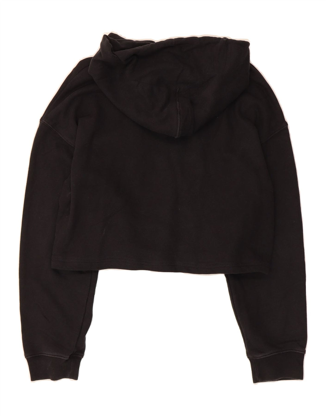 LEVI'S Womens Oversized Crop Graphic Hoodie Jumper UK 14  Medium Black Vintage Levi's and Second-Hand Levi's from Messina Hembry 