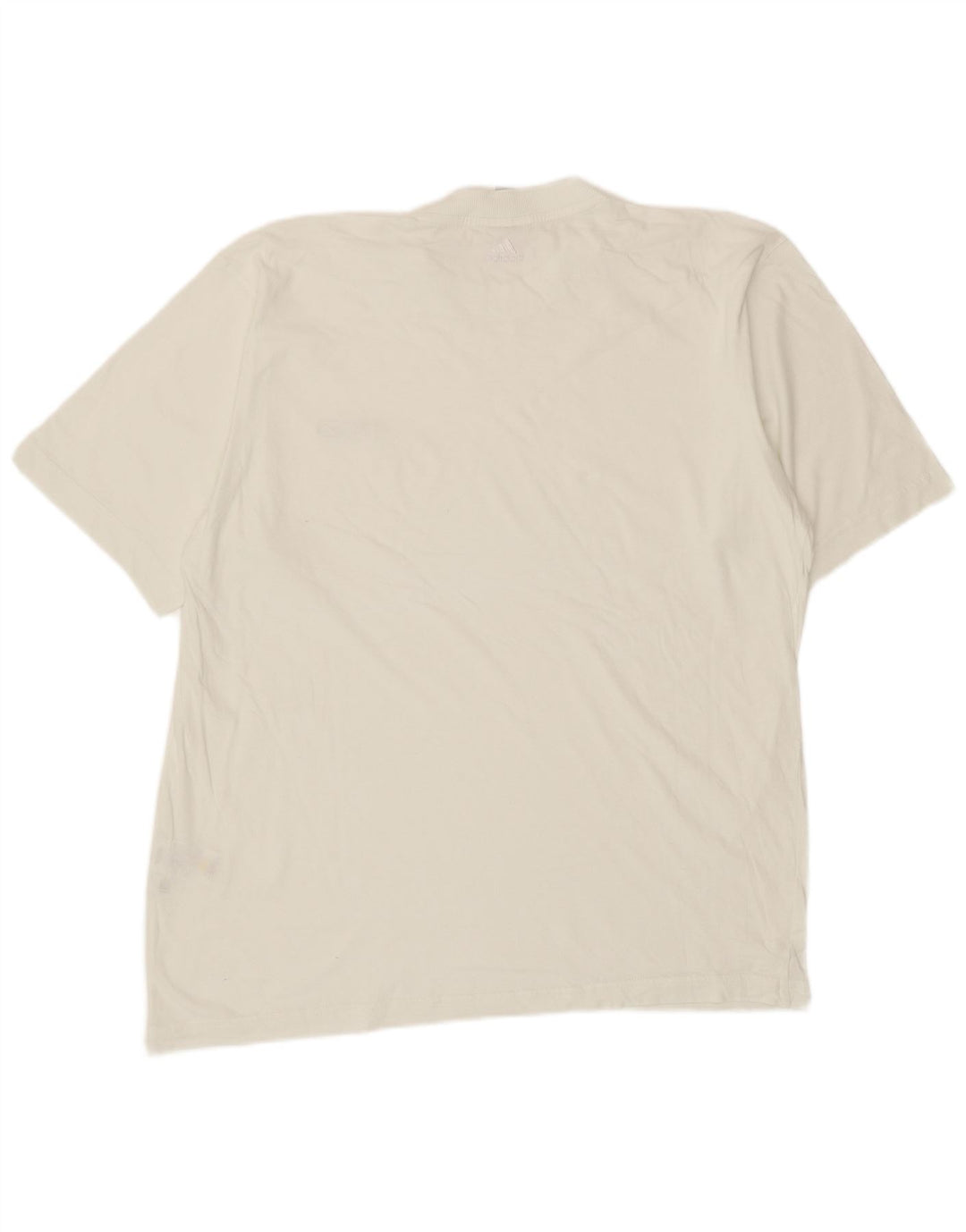 ADIDAS Mens T-Shirt Top Large White Cotton