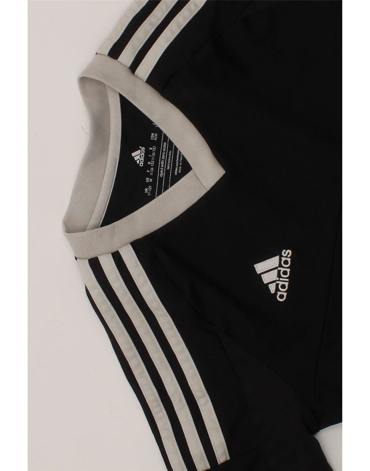 ADIDAS Boys Climacool T-Shirt Top 11-12 Years Black Polyester Vintage Adidas and Second-Hand Adidas from Messina Hembry 