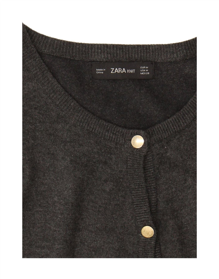 ZARA Womens Cardigan Sweater UK 12 Medium Grey Vintage Zara and Second-Hand Zara from Messina Hembry 