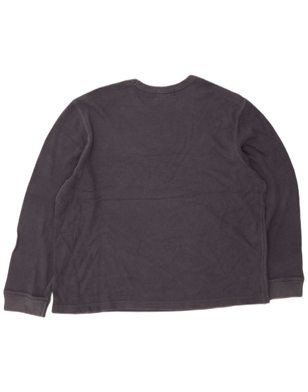Eddie Bauer Maglia da uomo a vestibilità regolare a maniche lunghe 2XL in cotone grigio