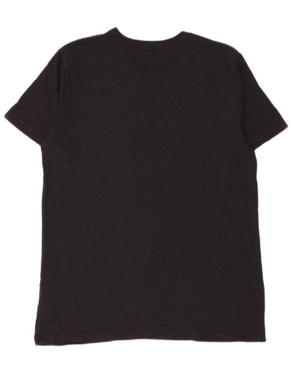 T-shirt da uomo HUGO BOSS Top in cotone nero medio