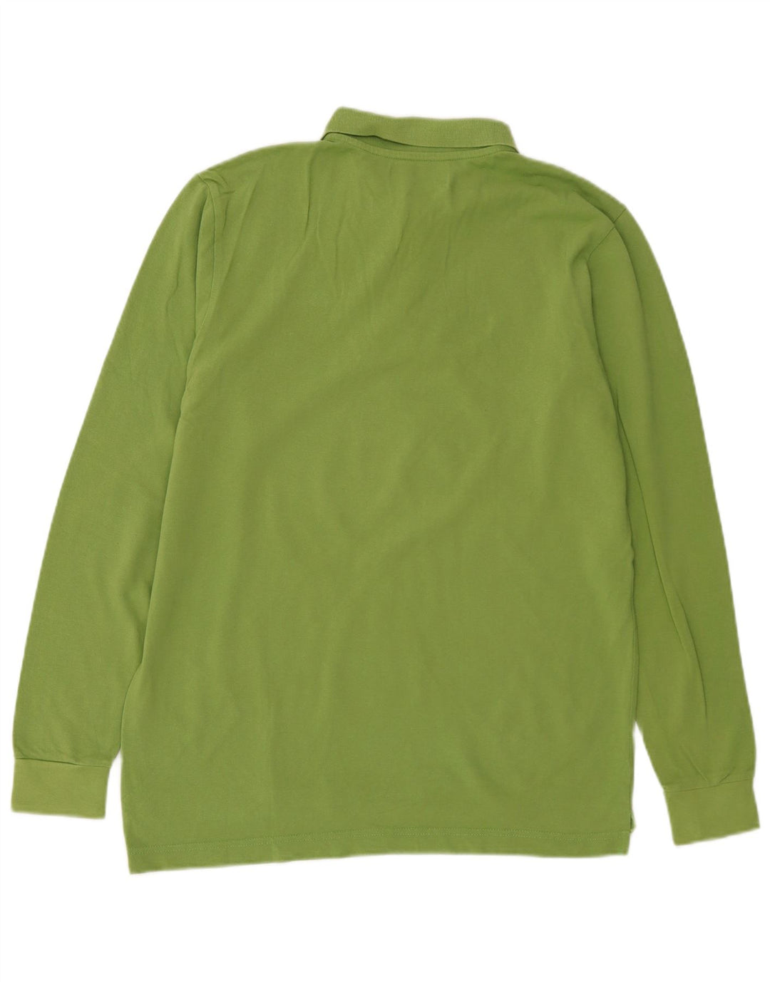 Polo Kappa Uomo Manica Lunga Cotone Verde Medio