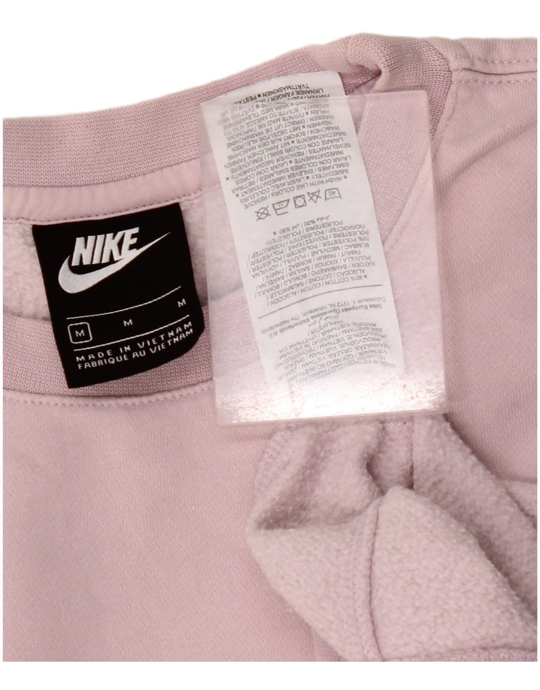 Felpa oversize da donna NIKE, maglione UK 14, cotone viola medio