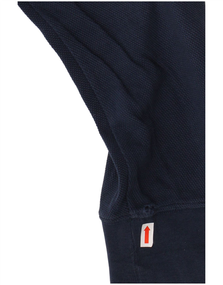 TOMMY HILFIGER Felpa da uomo vintage fit maglione grande cotone blu navy