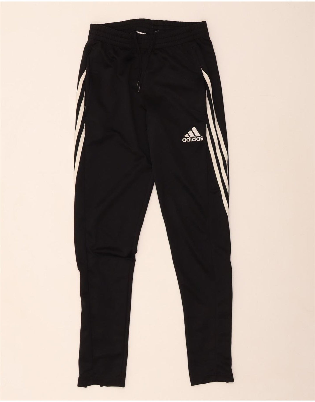Pantaloni della tuta Adidas Climalite da donna UK 6 XS poliestere nero