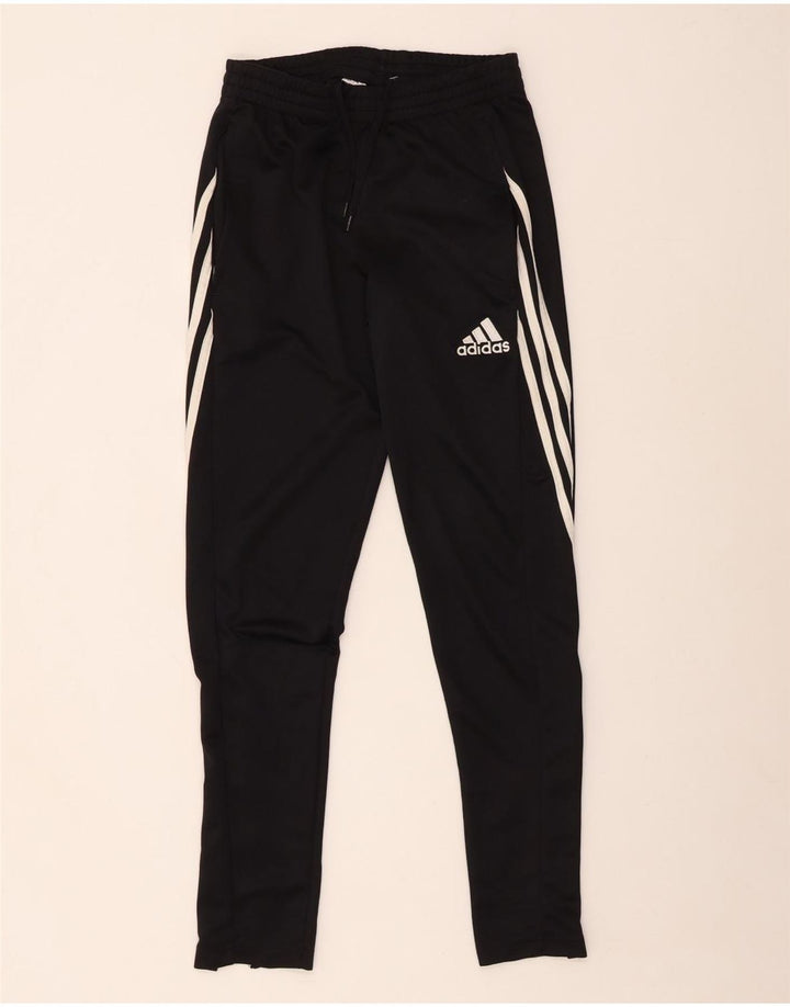 Pantaloni della tuta Adidas Climalite da donna UK 6 XS poliestere nero