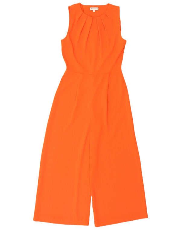 Warehouse Womens Sleeveless Jumpsuit UK 8 Small Orange Polyester