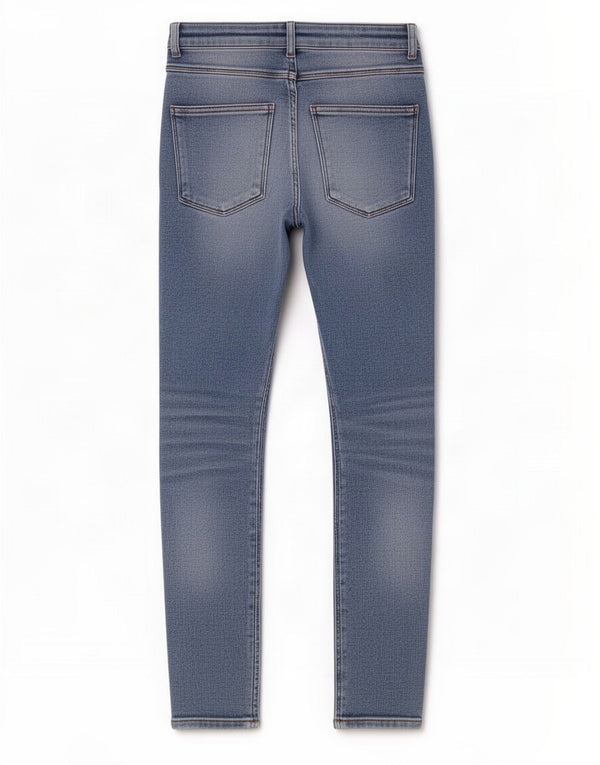 Jeans skinny effetto invecchiato da donna Zara EU 36 XS W26 L26 Blu
