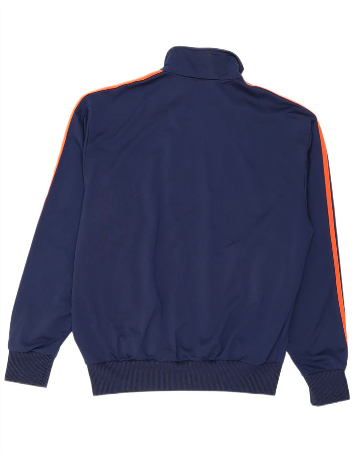 Giacca da ginnastica da uomo Adidas grande in poliestere blu navy