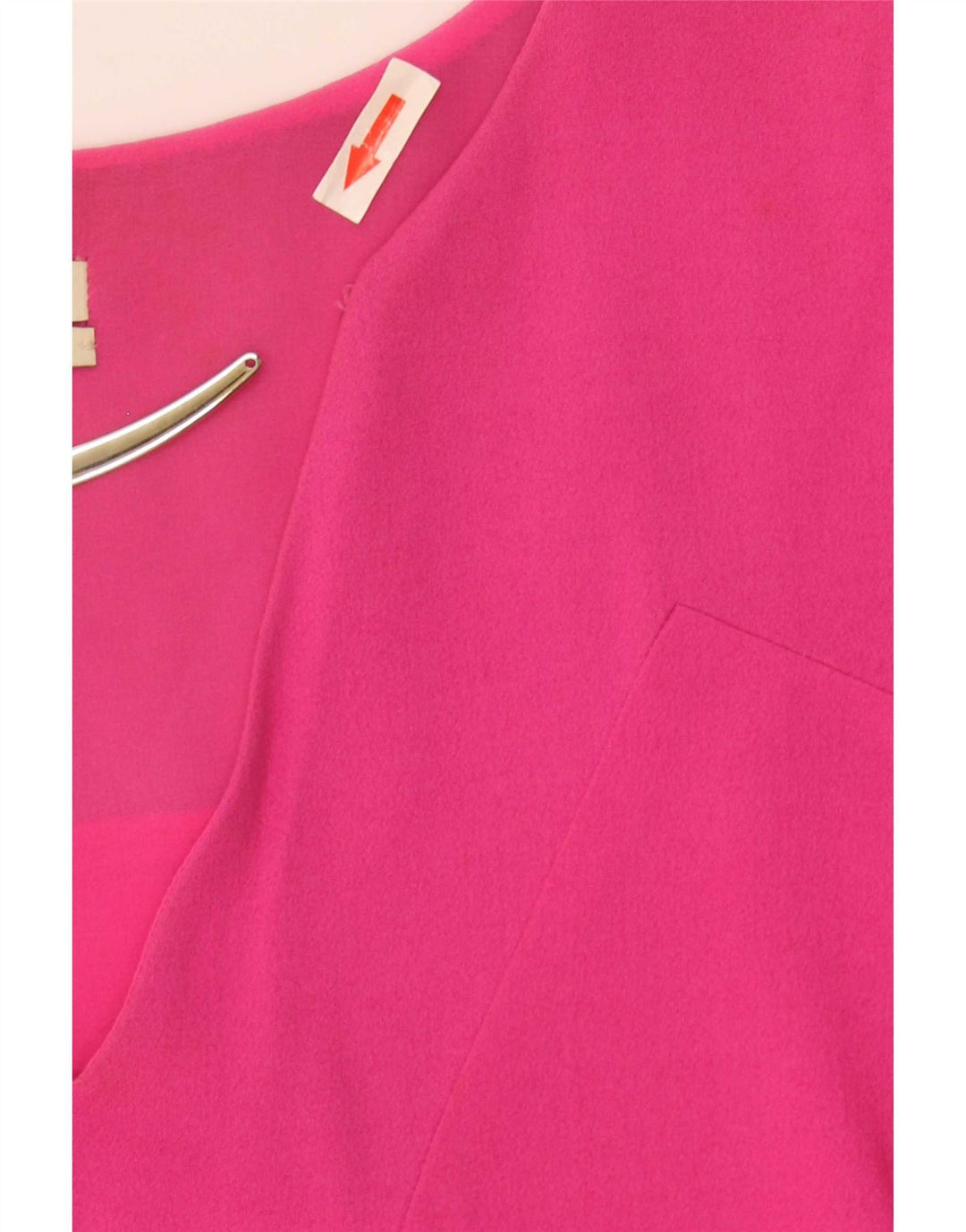 Abito a trapezio senza maniche da donna Pinko UK 10 piccolo acetato rosa