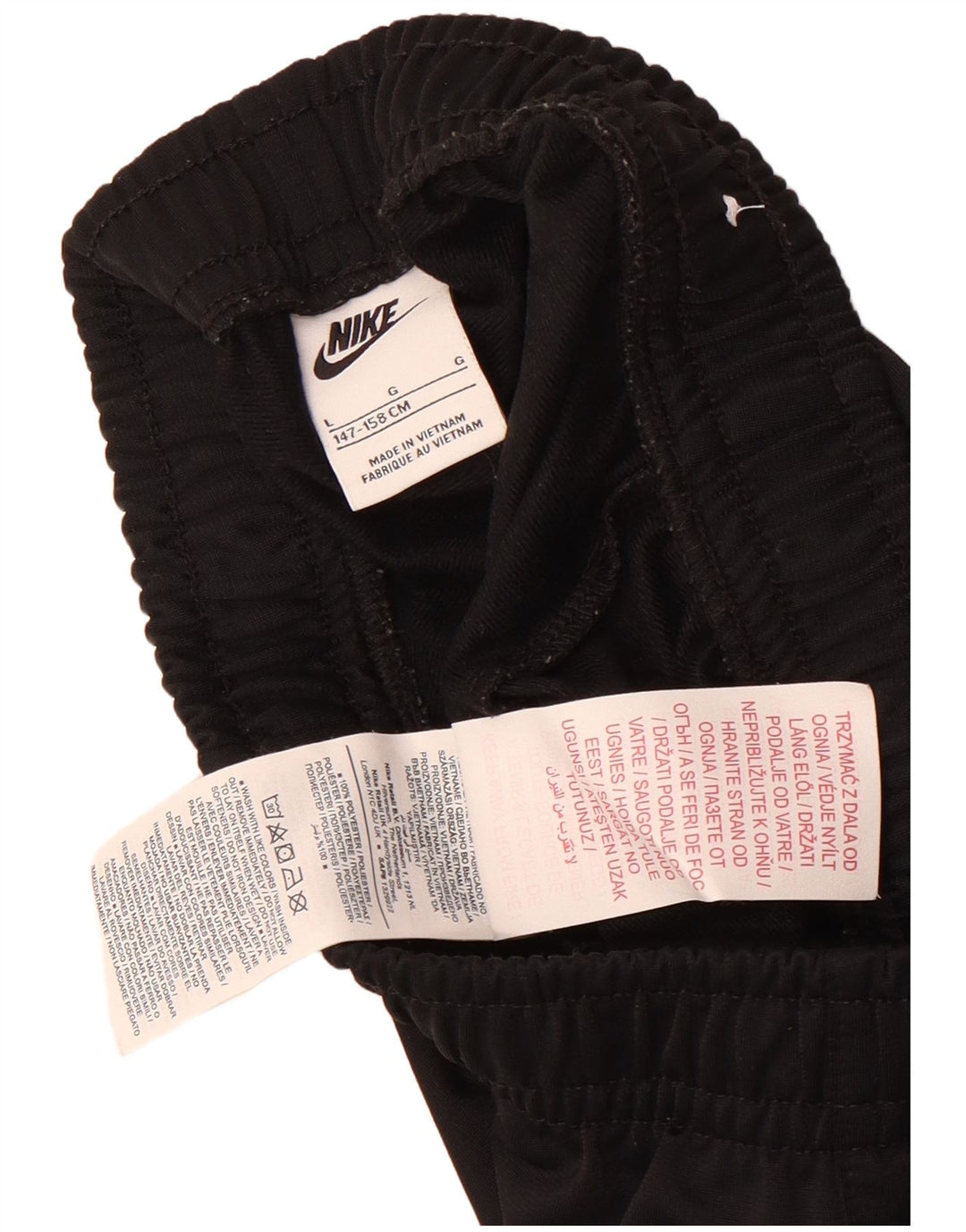Pantaloni da tuta da ragazzo Nike Joggers 12-13 anni Large Nero Poliestere