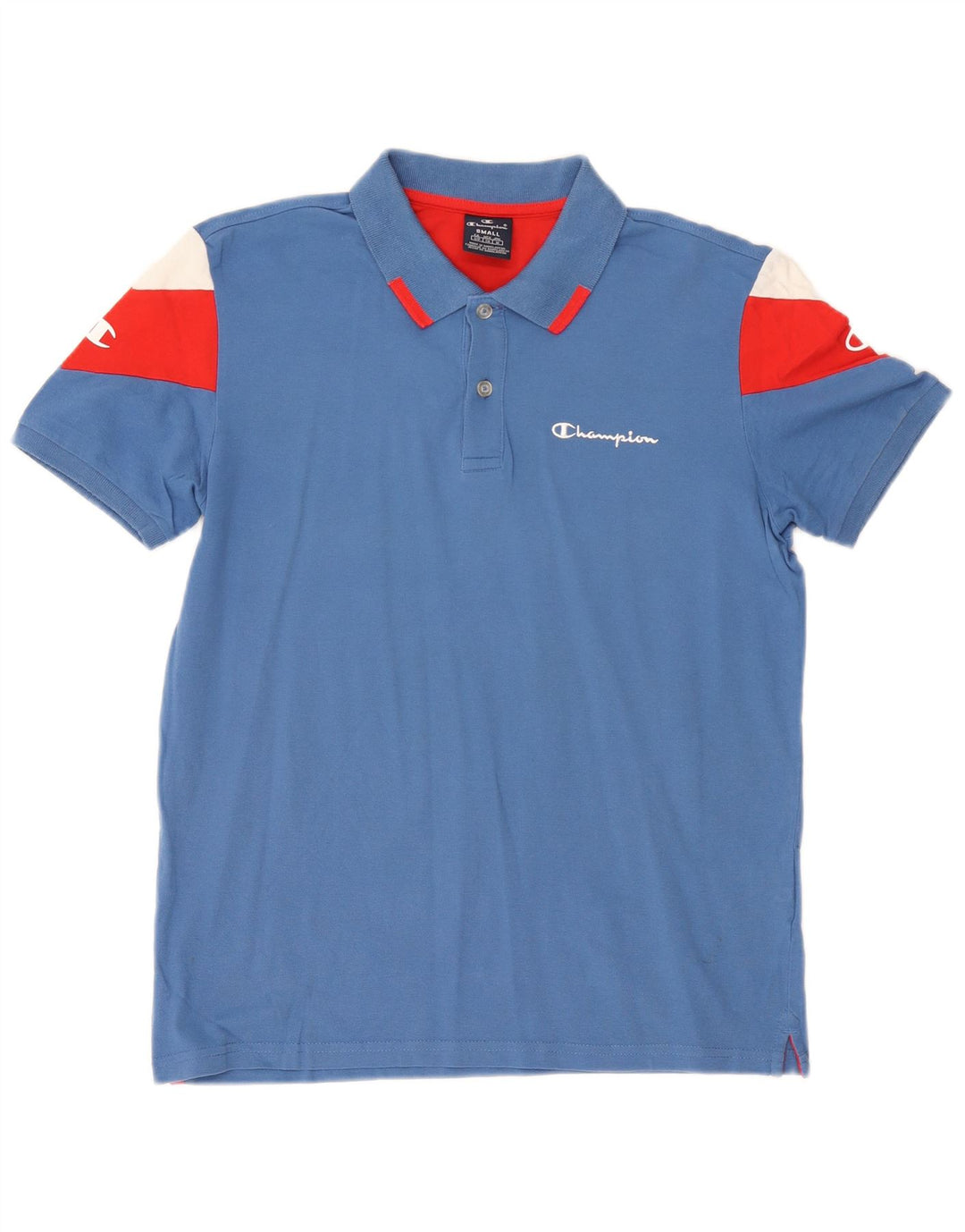 Polo grafica da uomo CHAMPION Small Blue Colourblock