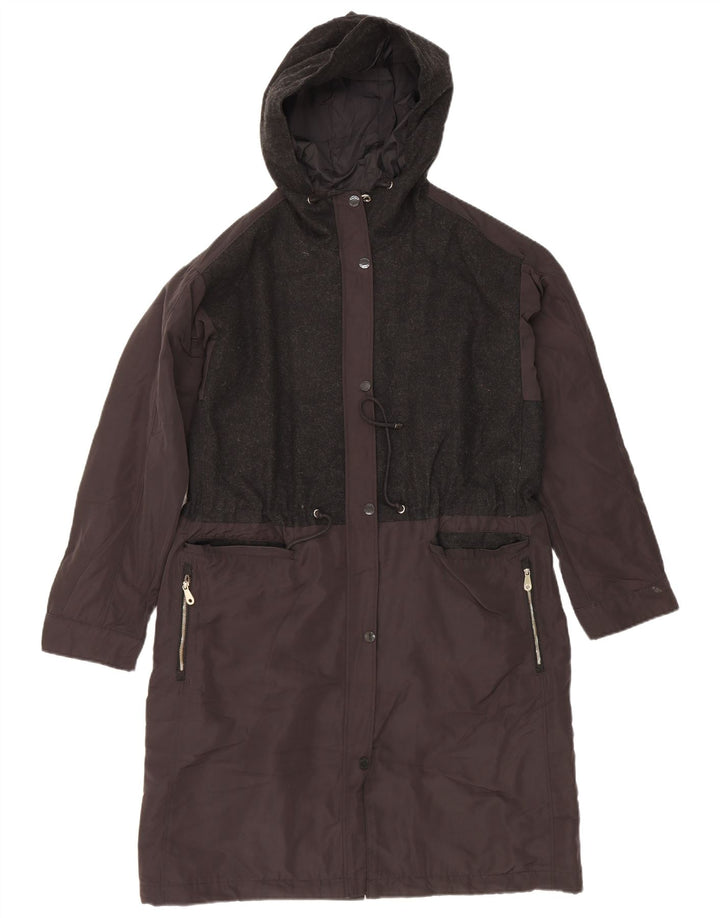 Cappotto giacca a vento da donna Massimo Dutti UK 14 Blocco colore blu navy medio
