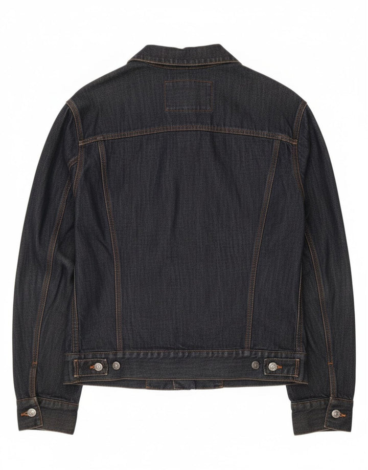 Giacca in denim da uomo Zara UK 36 piccola in cotone blu navy