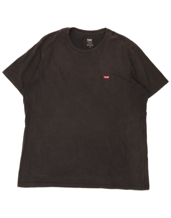 T-shirt standard da uomo Levi's Top grande in cotone nero