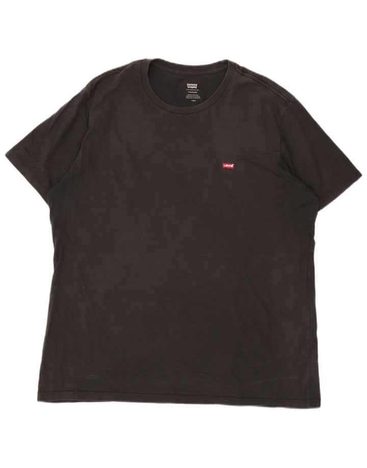 T-shirt standard da uomo Levi's Top grande in cotone nero