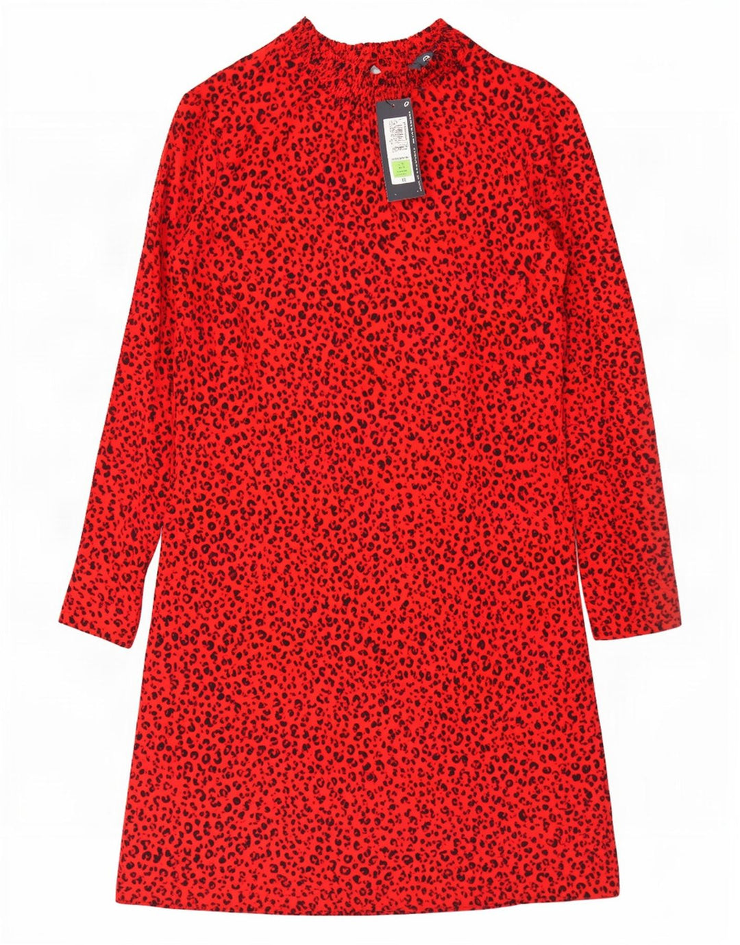 Abito basic da donna Marks & Spencer UK 12 medio rosso stampa animalier